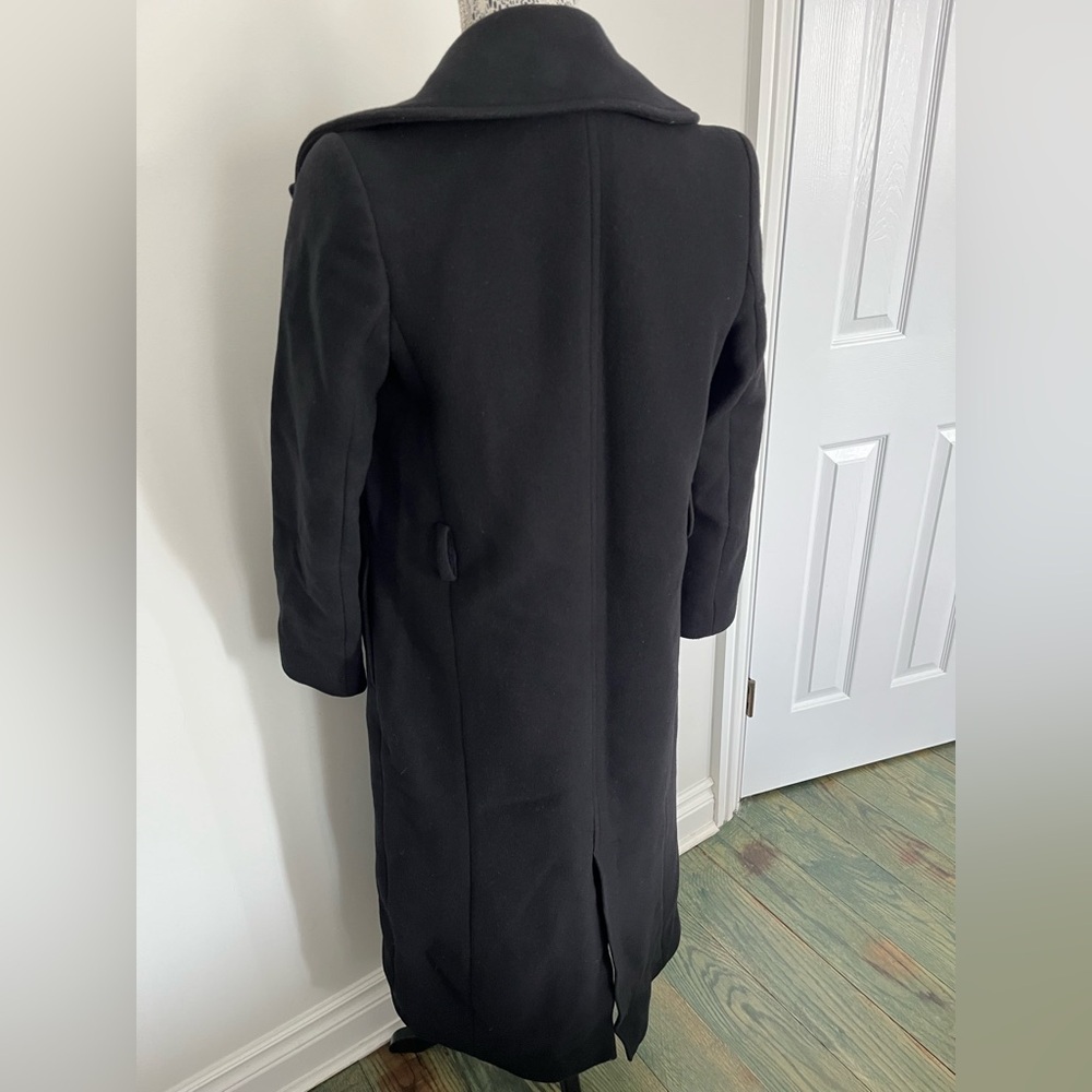 Massimo Dutti Black Lined Coat - Picture 3 of 6